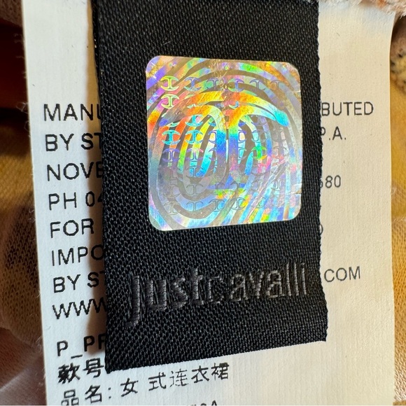 Just Cavalli Made in Italy Dress Multi Color Snakeskin Print Size 36 (US XS / 2) - Picture 14 of 16